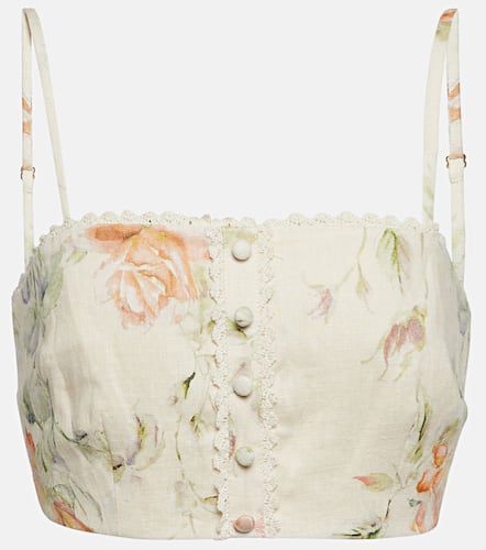 Emmalou linen bra top - LoveShackFancy - Modalova