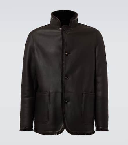 Shearling-lined leather jacket - Loro Piana - Modalova