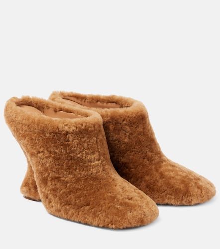 Mules in shearling con zeppa - Dries Van Noten - Modalova