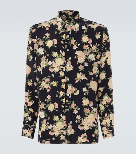 Floral silk crÃªpe de chine shirt - Tom Ford - Modalova