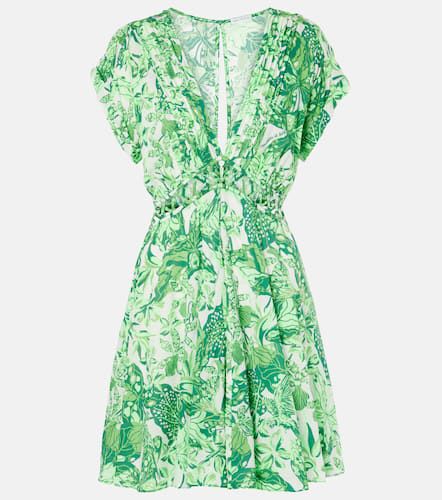 Cecile cutout printed minidress - Poupette St Barth - Modalova