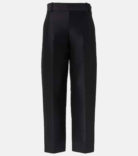 Cam wool and silk faille straight pants - Khaite - Modalova