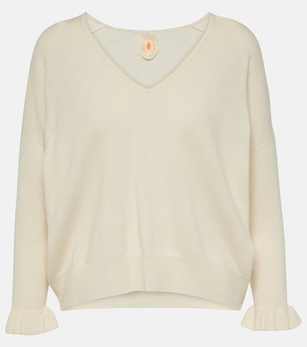 Pullover in lana e cashmere con volant - Jardin des Orangers - Modalova