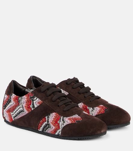 Missoni Lame-trimmed suede sneakers - Missoni - Modalova