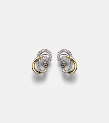 Golden Strada 18kt earrings with diamonds - Yeprem - Modalova