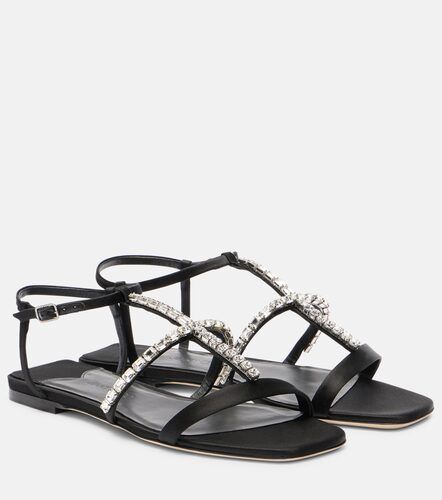 Sandali Gwyn in raso con cristalli - Jimmy Choo - Modalova