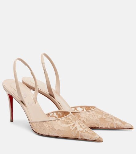 Lace slingback pumps - Christian Louboutin - Modalova
