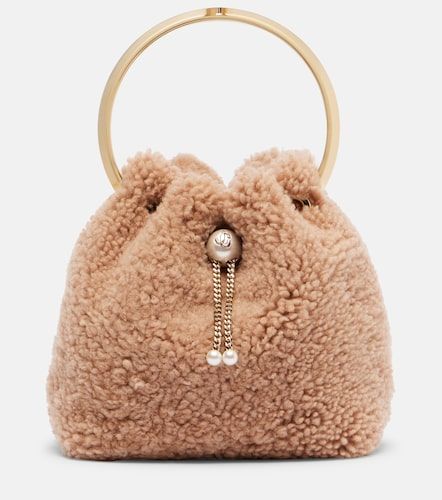 Secchiello Bon Bon Small in shearling - Jimmy Choo - Modalova