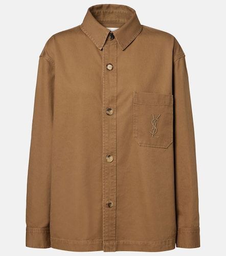 Sobrecamisa Cassandre de algodón y lino - Saint Laurent - Modalova