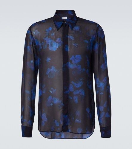 Camicia semitrasparente con stampa floreale - Dries Van Noten - Modalova