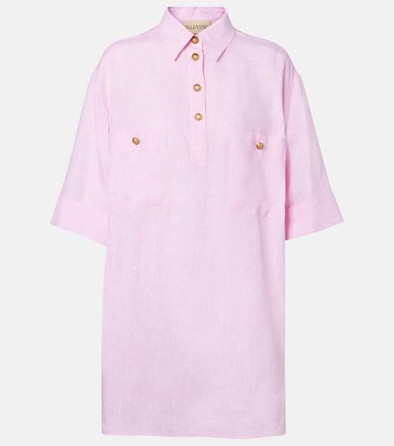 Polo oversize in lino - Valentino Garavani - Modalova