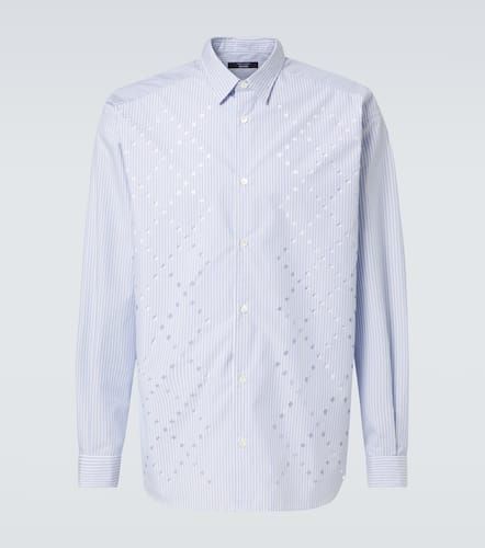 Comme des GarÃ§ons Striped cotton-blend poplin shirt - Comme des Garcons Homme - Modalova