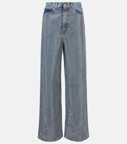 Crystal-embellished wide-leg jeans - Stella McCartney - Modalova