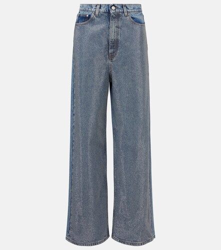 Jeans anchos con cristales - Stella McCartney - Modalova