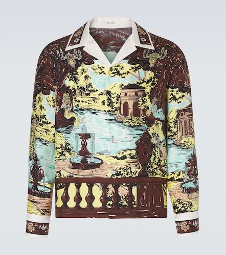 Versace Camisa de sedaestampada - Versace - Modalova