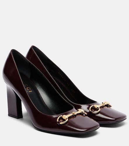 Signora 85 Horsebit leather pumps - Gucci - Modalova