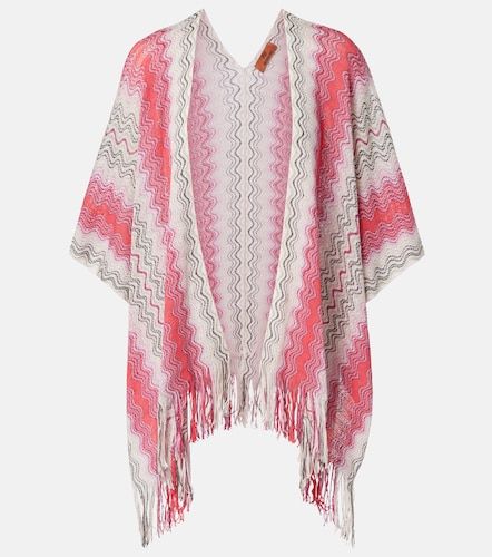 Missoni Poncho de lamé con flecos - Missoni - Modalova