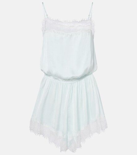 Silvia lace-trimmed romper - Poupette St Barth - Modalova
