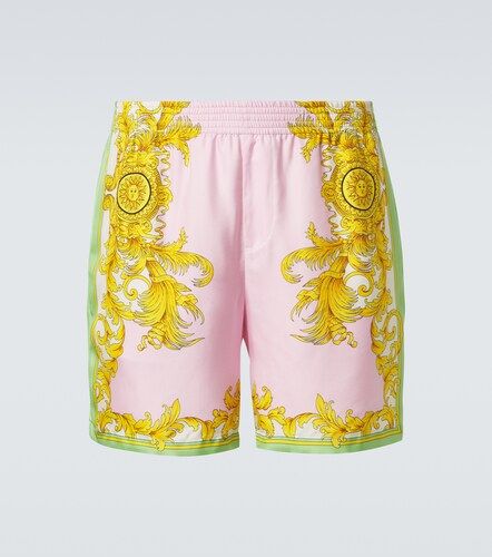 Versace Shorts de seda estampados - Versace - Modalova