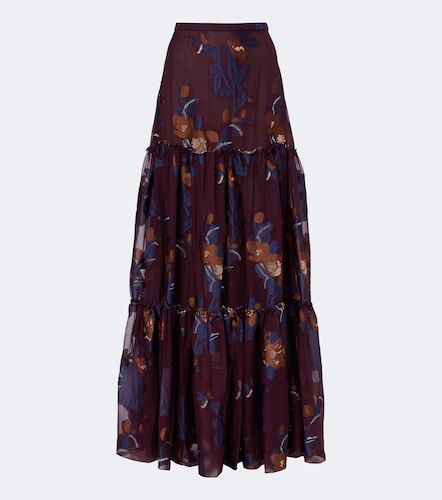 Tiered silk-blend jacquard maxi skirt - Etro - Modalova