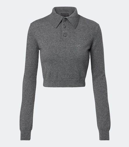 Mugler Jersey cropped de cachemir - Mugler - Modalova