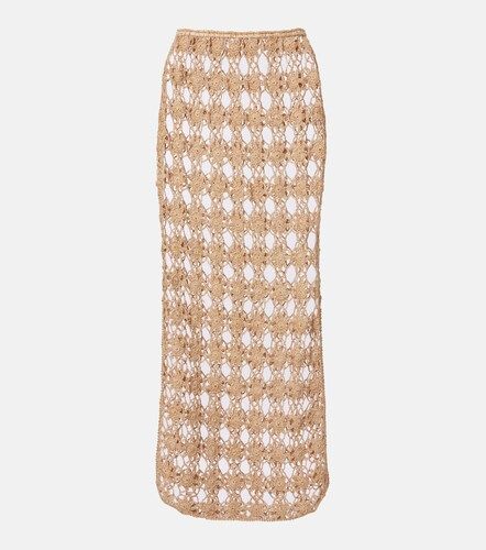 Falda midi Bella Rosette de croché de algodón - Anna Kosturova - Modalova