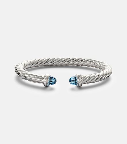 Pulsera Cable Flex® de plata de ley con diamantes y topacios - David Yurman - Modalova