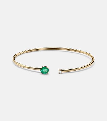 Bracciale in 14kt con smeraldi e diamanti - Stone and Strand - Modalova
