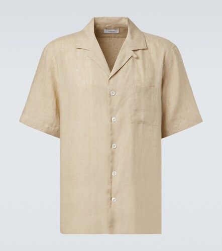Lardini Camicia bowling in lino - Lardini - Modalova