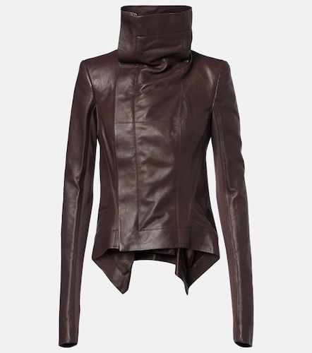 Naska asymmetric leather jacket - Rick Owens - Modalova