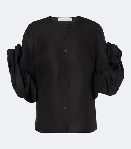 Verziertes Top aus Seide - Carolina Herrera - Modalova