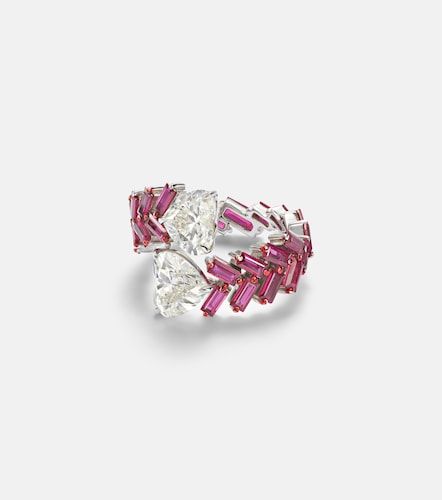 Kt white gold ring with rubies and diamonds - Kamyen - Modalova