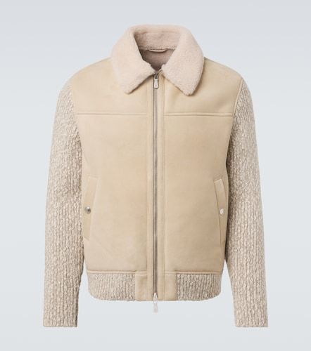 Suede and wool-blend jacket - Eleventy - Modalova