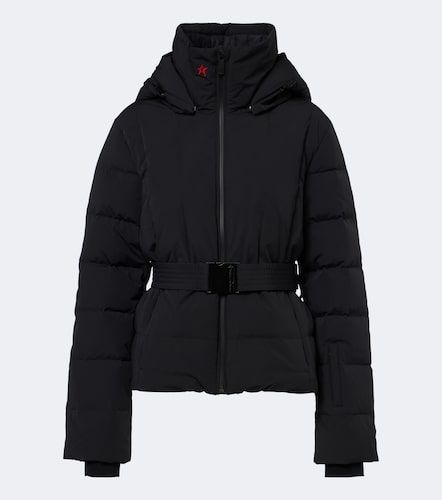 Waisted belted down ski jacket - Perfect Moment - Modalova