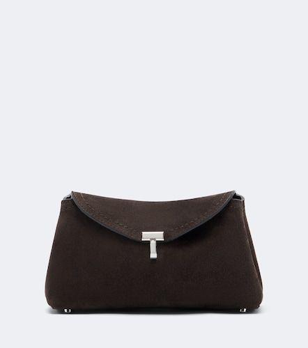 Clutch T-Lock Nano aus Veloursleder - Toteme - Modalova