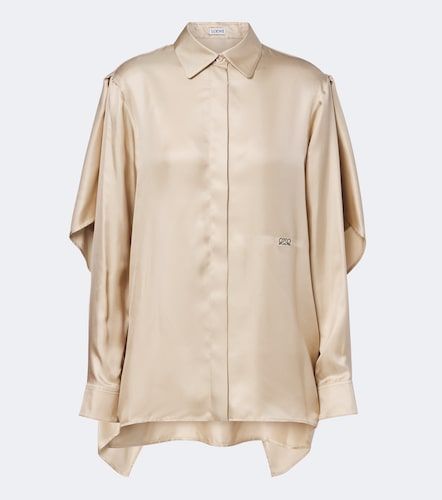 Camisa de sarga de seda con capa - Loewe - Modalova