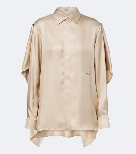 Hemd Double L aus Seiden-Twill - Loewe - Modalova