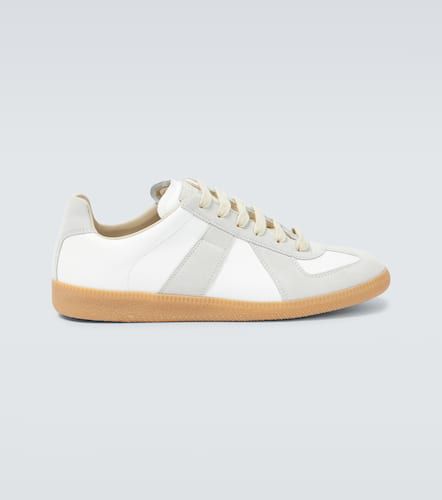 Replica leather and suede sneakers - Maison Margiela - Modalova