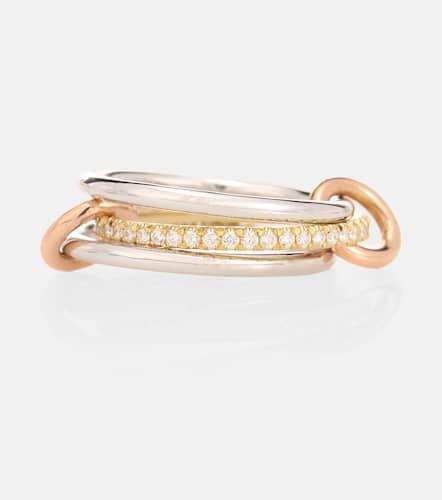 Sonny MX 18kt white, yellow and rose diamond ring - Spinelli Kilcollin - Modalova