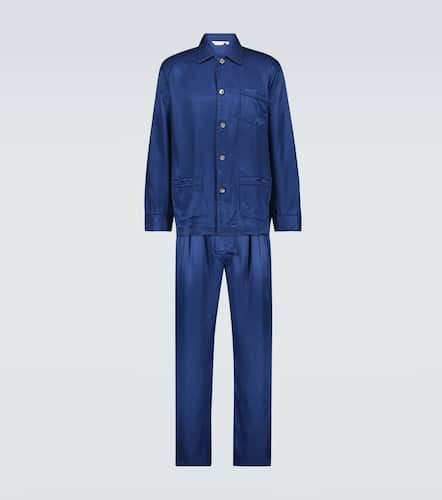 Woburn striped silk pajama set - Derek Rose - Modalova