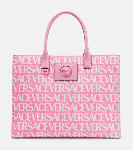 Versace La Medusa canvas tote bag - Versace - Modalova