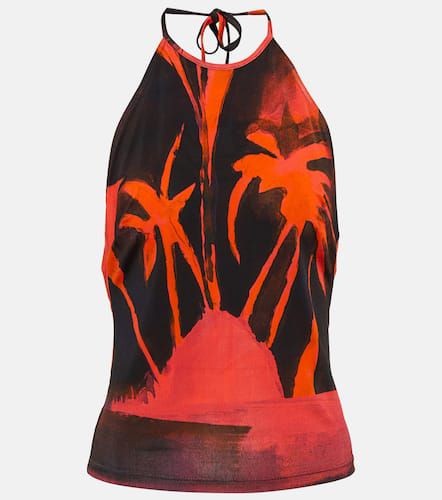 Printed halterneck top - Louisa Ballou - Modalova