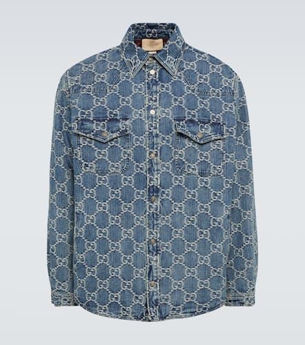 Gucci GG jacquard denim jacket - Gucci - Modalova