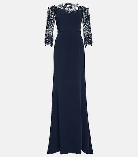 Lace-trimmed crÃªpe gown - Oscar de la Renta - Modalova