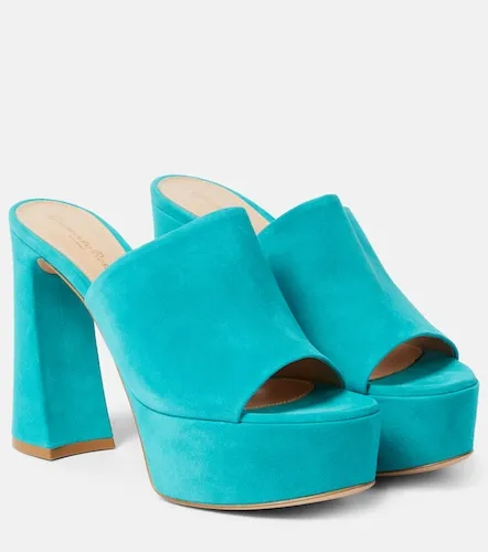 Holly suede platform mules - Gianvito Rossi - Modalova