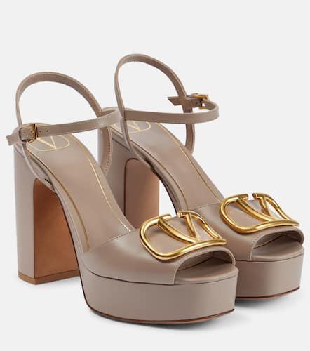 VLogo leather platform sandals - Valentino Garavani - Modalova