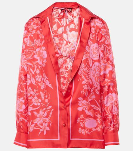 Gucci Camisa de seda floral - Gucci - Modalova