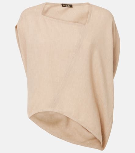 Gaia asymmetric linen crÃªpe top - Loro Piana - Modalova