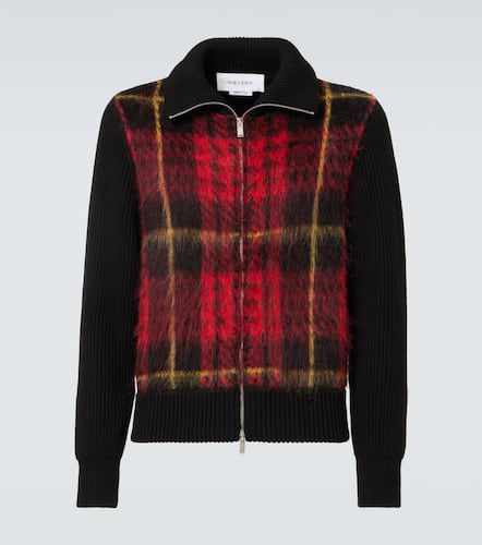 Tartan mohair and silk-blend bomber jacket - Alexander McQueen - Modalova