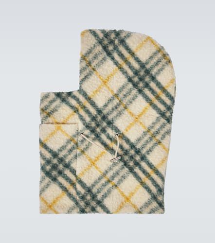 Check wool-blend fleece snood - Burberry - Modalova